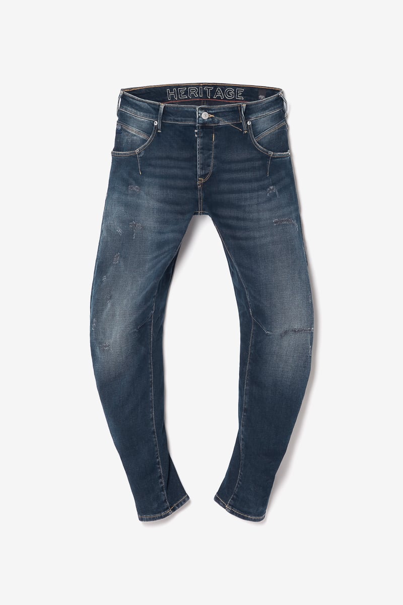 Jeans 900/03 tapered arqué Pasteur destroy bleu-noir N°2