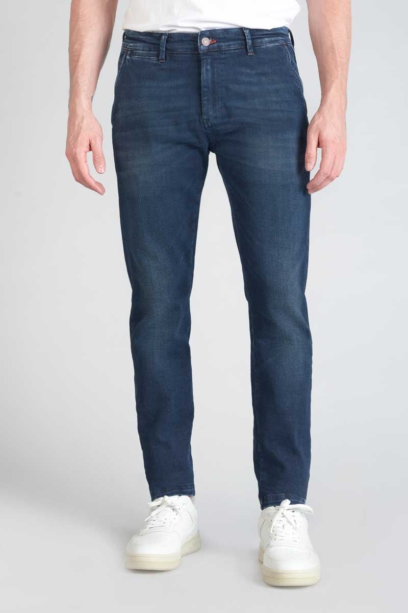 Pantalon chino Dejean en jeans bleu