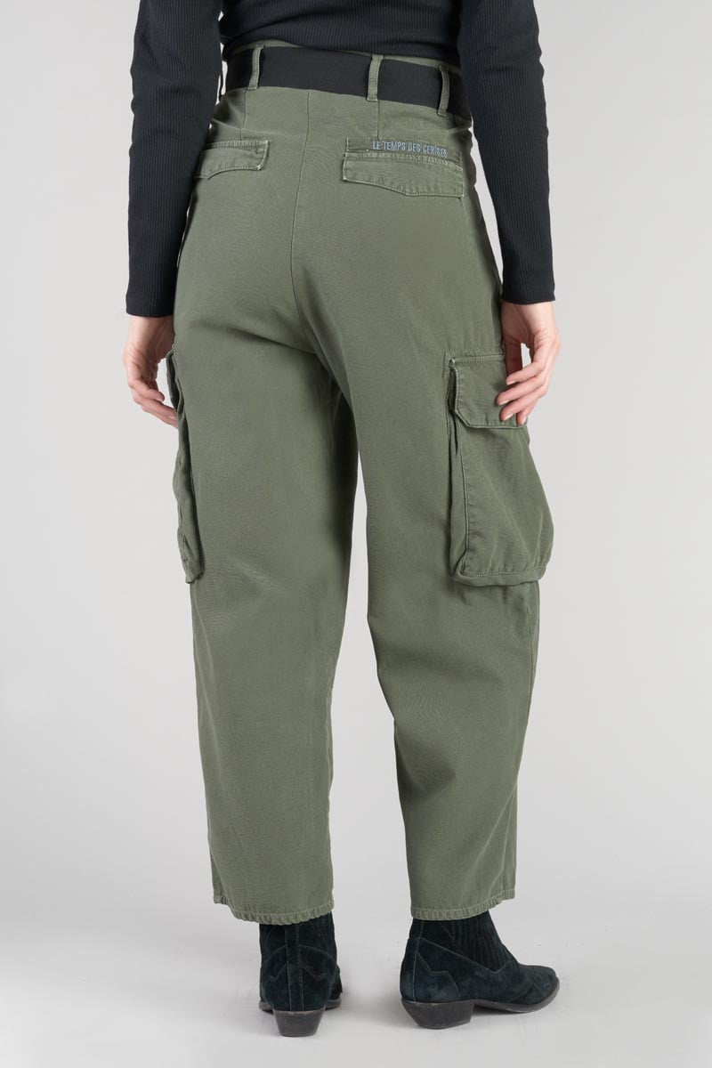 Pantalon baggy Ambroise kaki vert