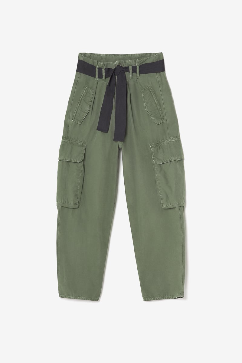 Pantalon baggy Ambroise kaki vert