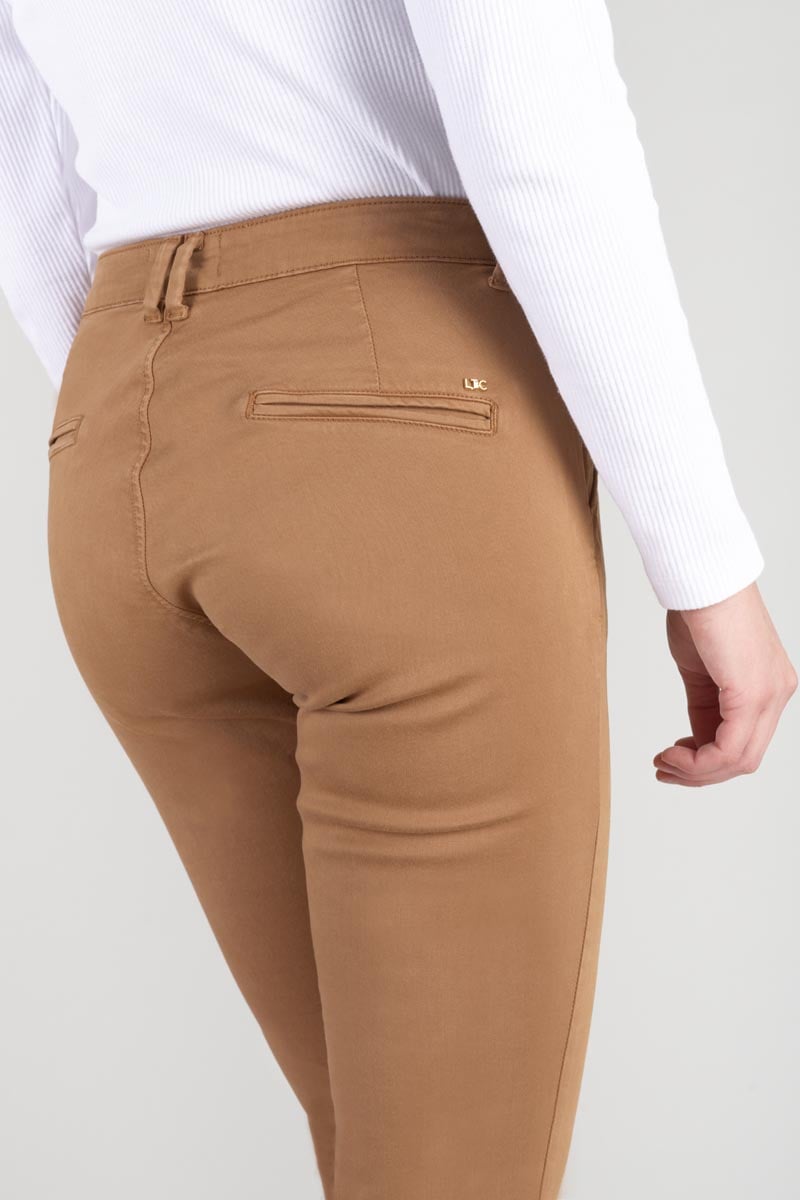 Pantalon chino Dyli4 cappuccino