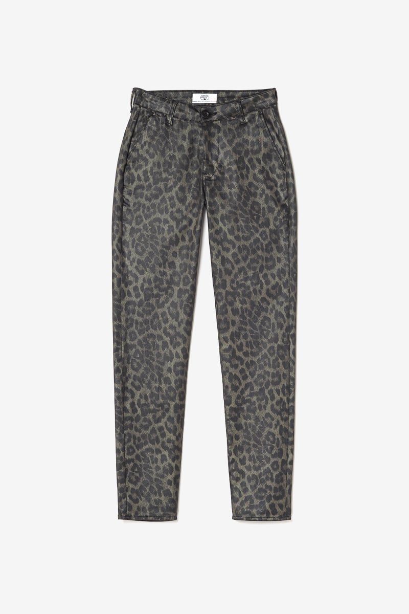 Pantalon Flexy à motif léopard