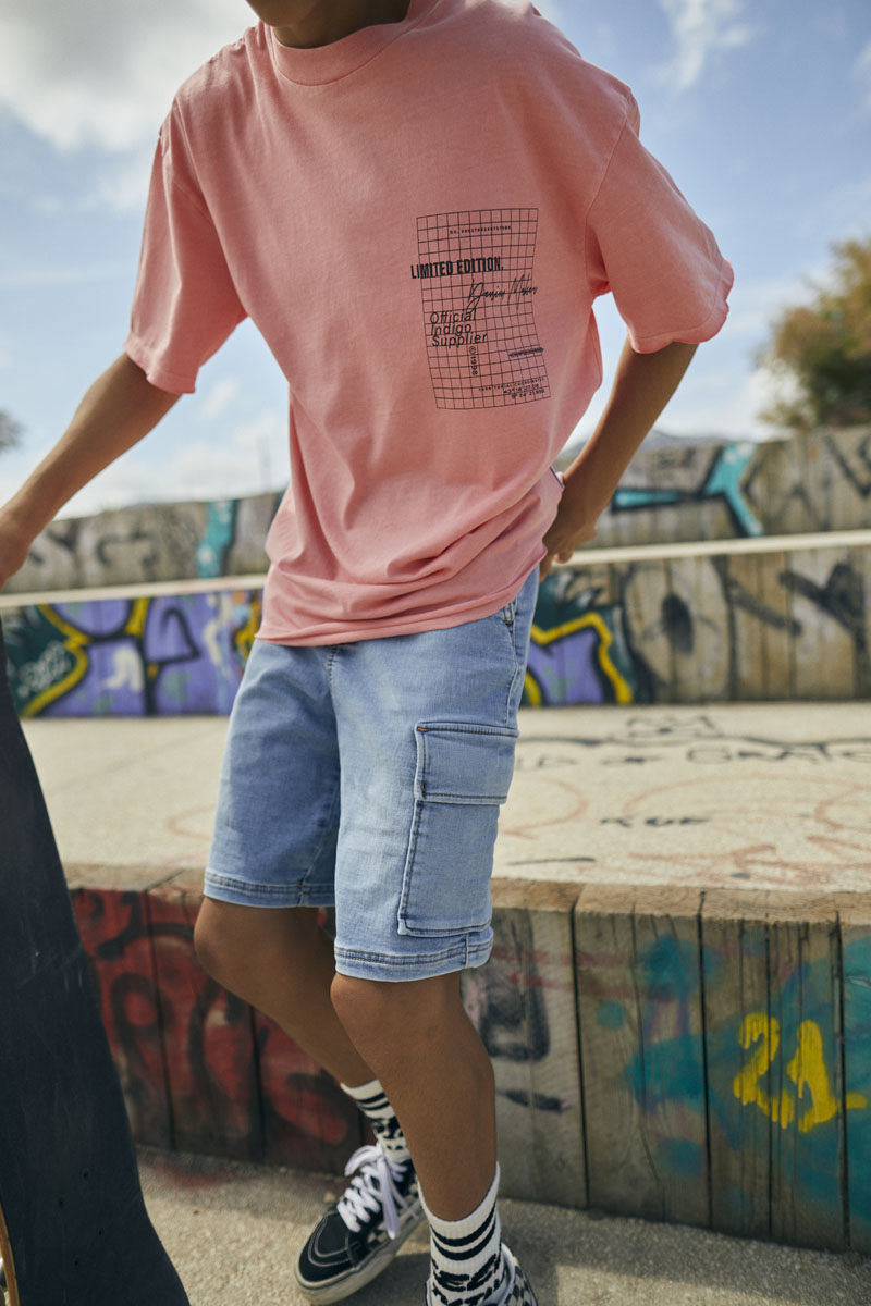 T-shirt Hyacibo rose saumon