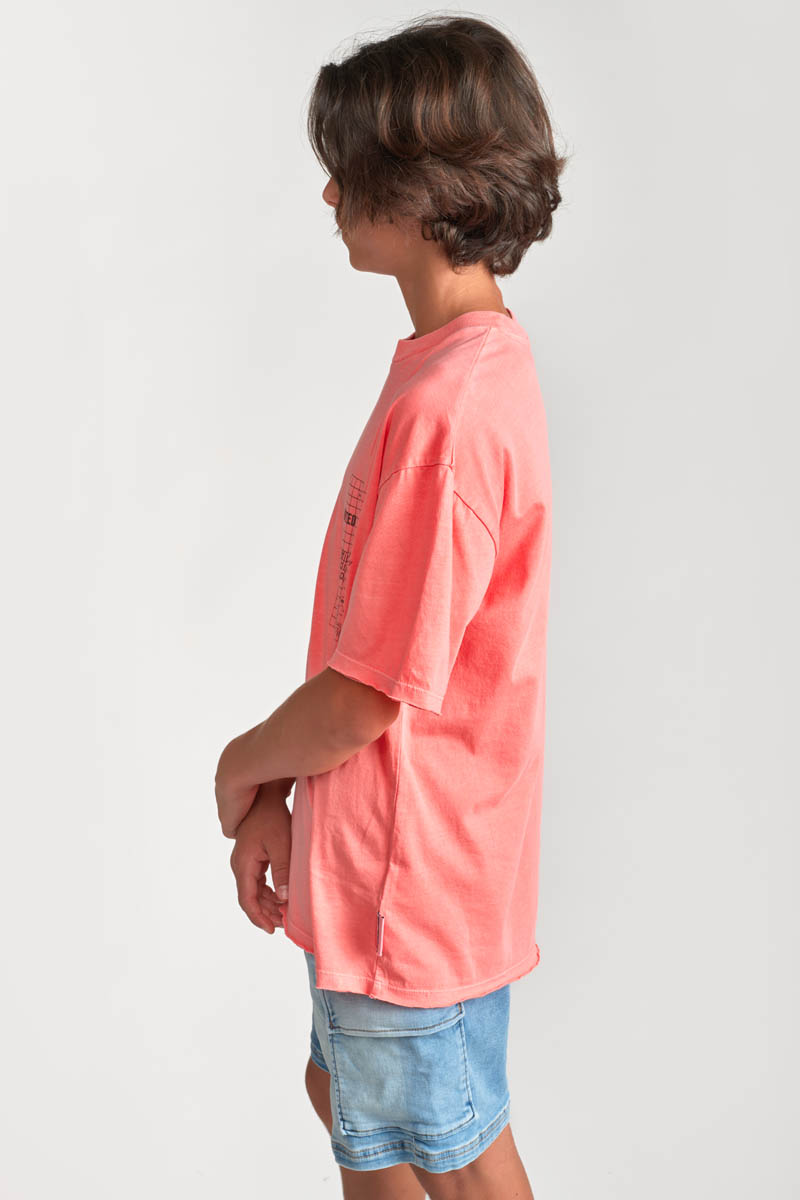 T-shirt Hyacibo rose saumon