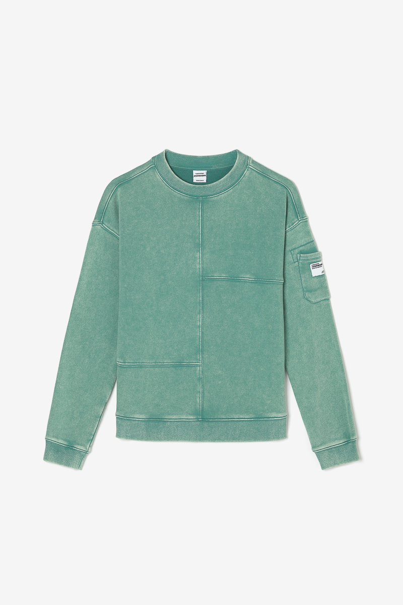 Sweat Jonbo vert délavé