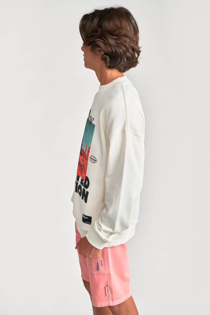 Sweat Maranbo crème imprimé