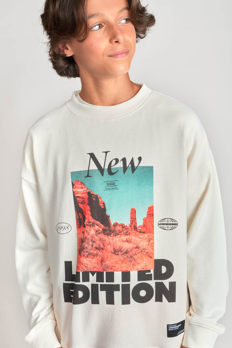 Sweat Maranbo crème imprimé