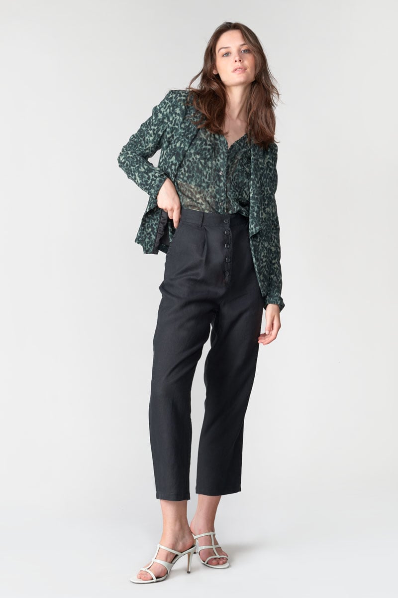 Veste blazer Camote à motif léopard