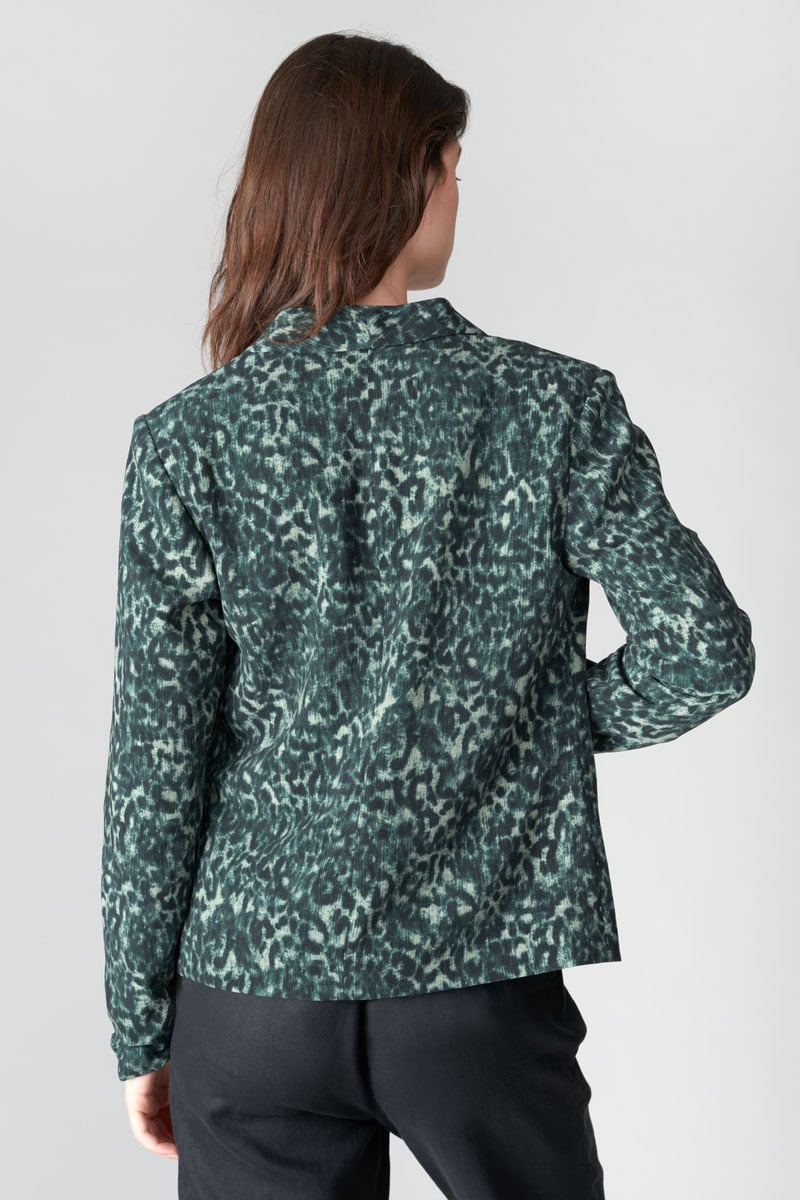 Veste blazer Camote à motif léopard