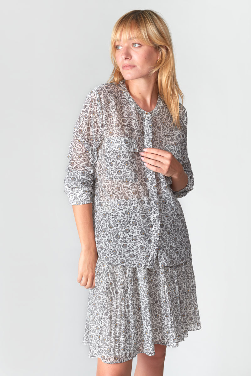 Chemise Cardina à motif fleuri