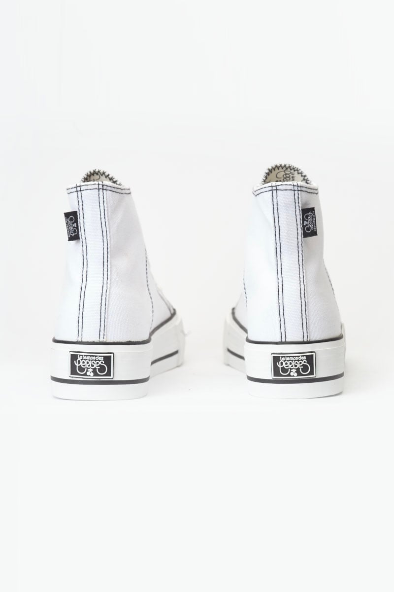 Baskets montantes Dream blanches brodées