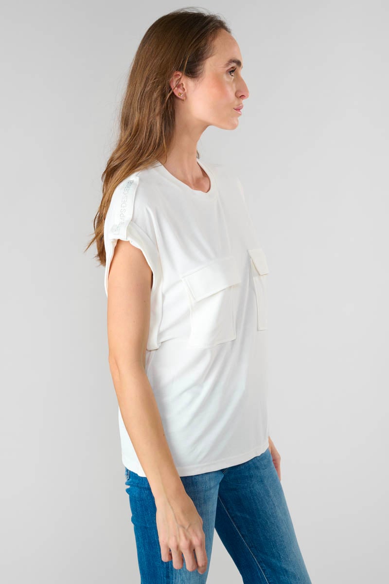 T-shirt Freesia crème