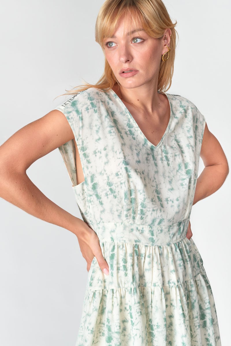 Robe Jasna tie and dye vert d'eau