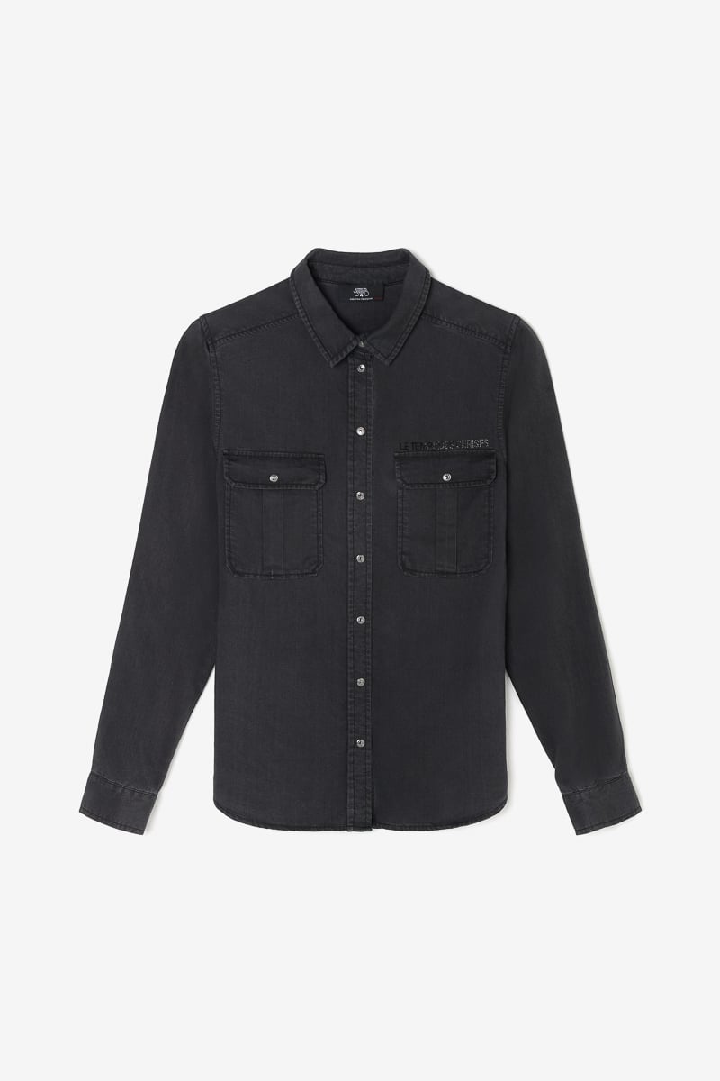 Chemise Laelia en tencel noir