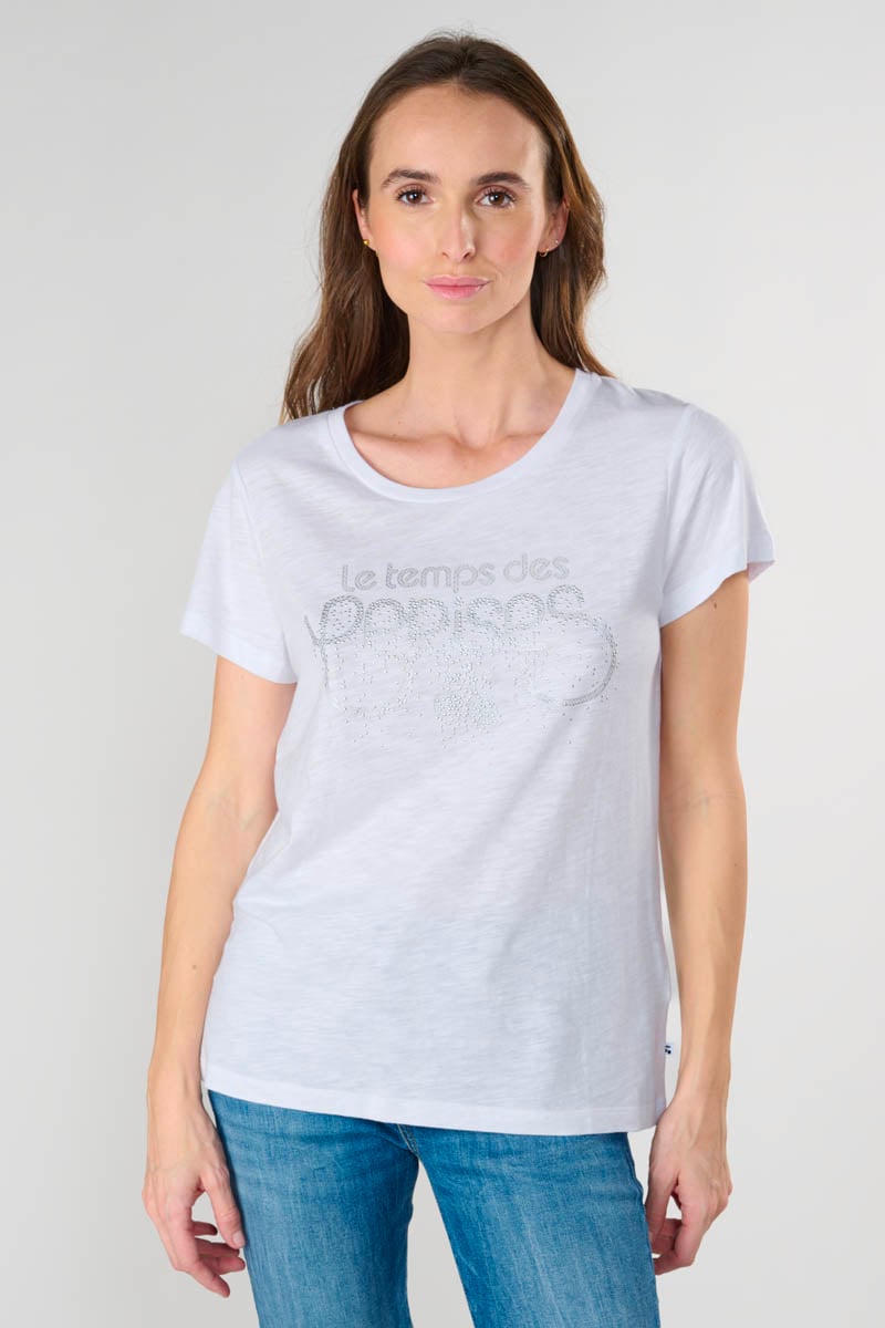 T-shirt Marty blanc imprimé