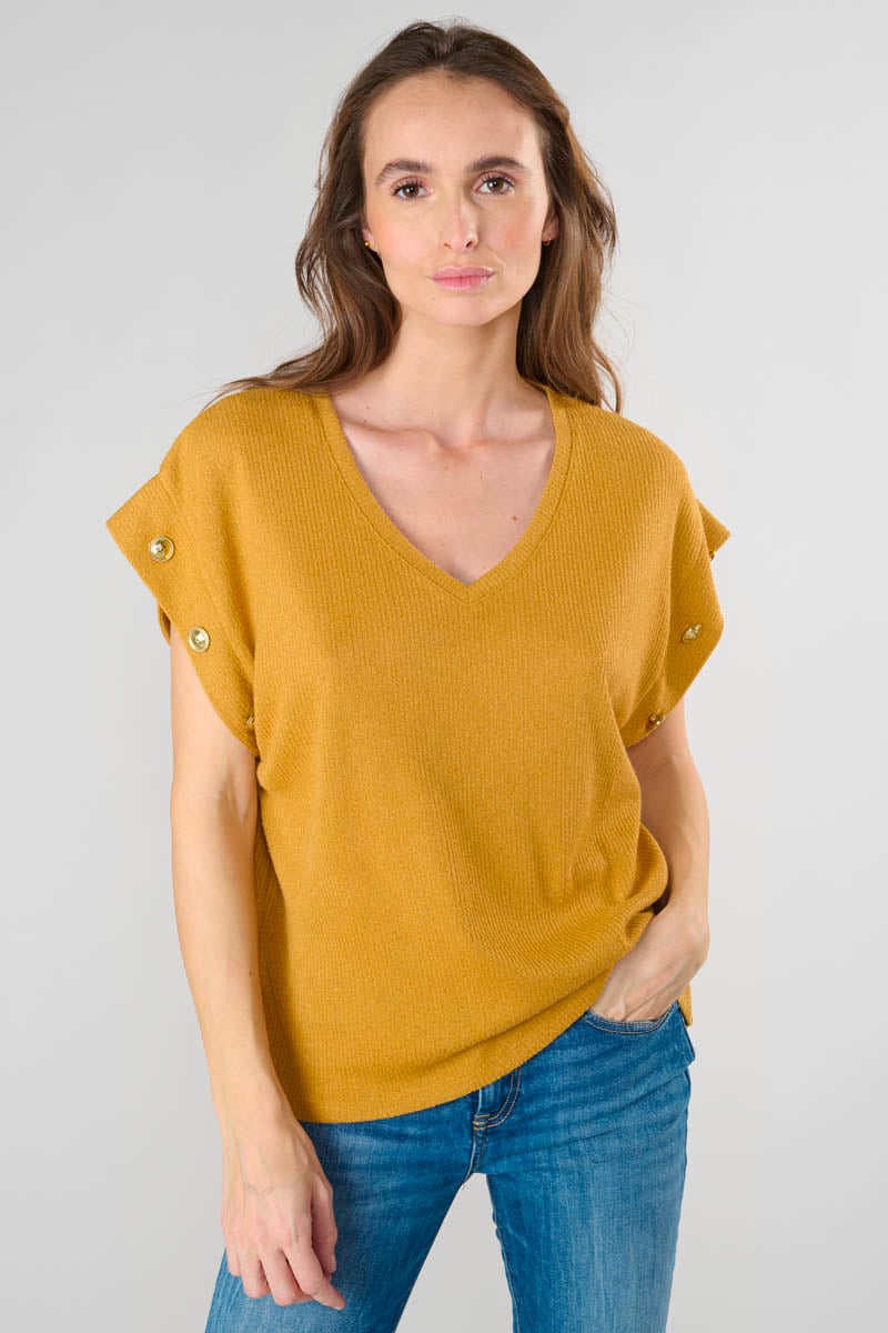 T-shirt Narciss moutarde