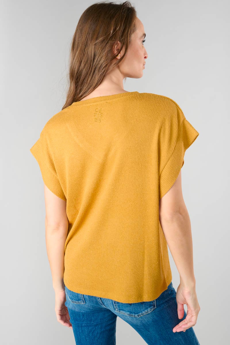 T-shirt Narciss moutarde