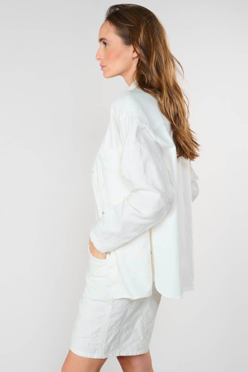 Veste brodée Physost blanche