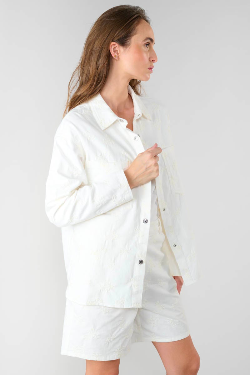 Veste brodée Physost blanche