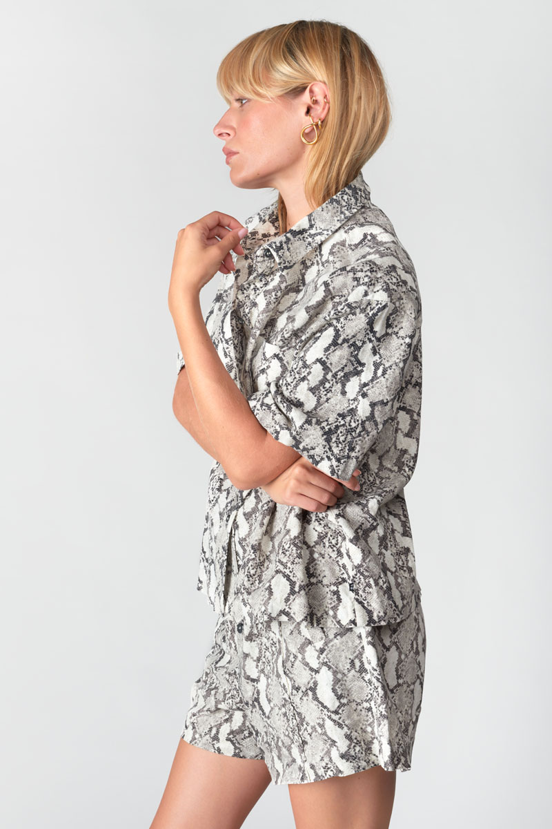 Chemise Renon à motif python