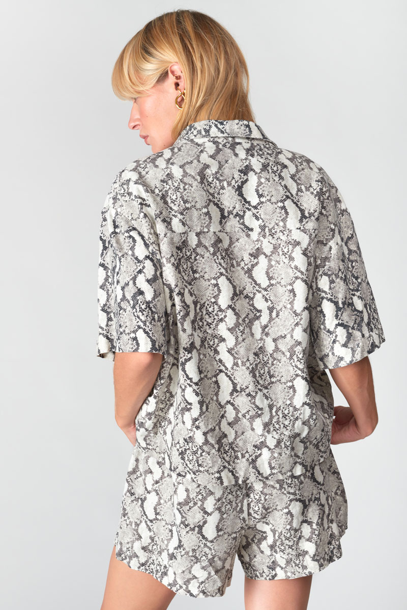 Chemise Renon à motif python
