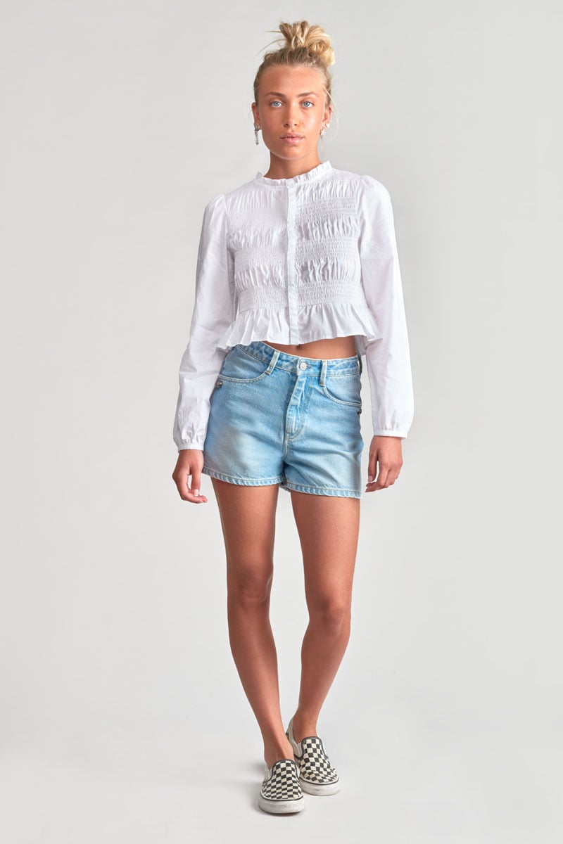 Short Lemi en jeans bleu clair