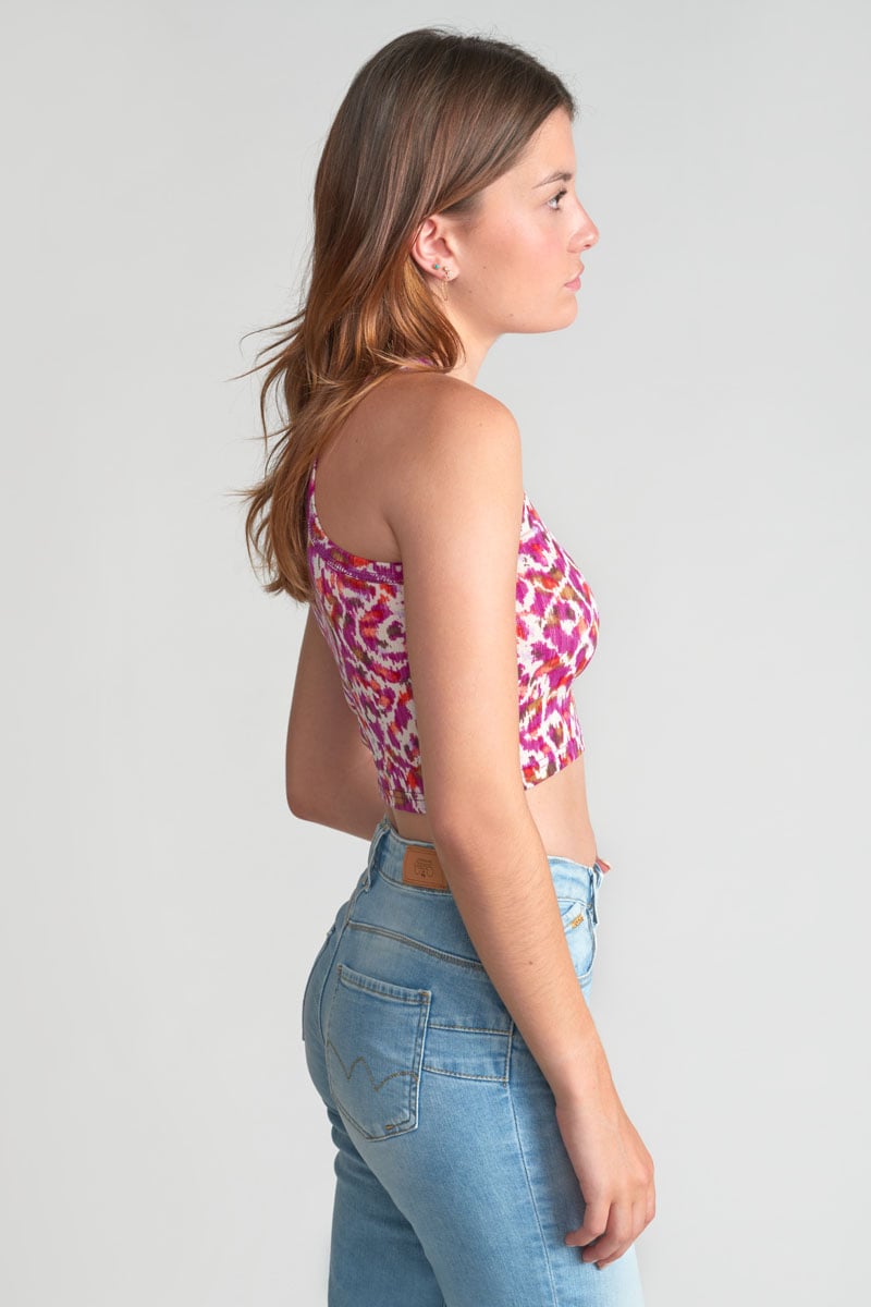 Top court Norigi à motif ethnique