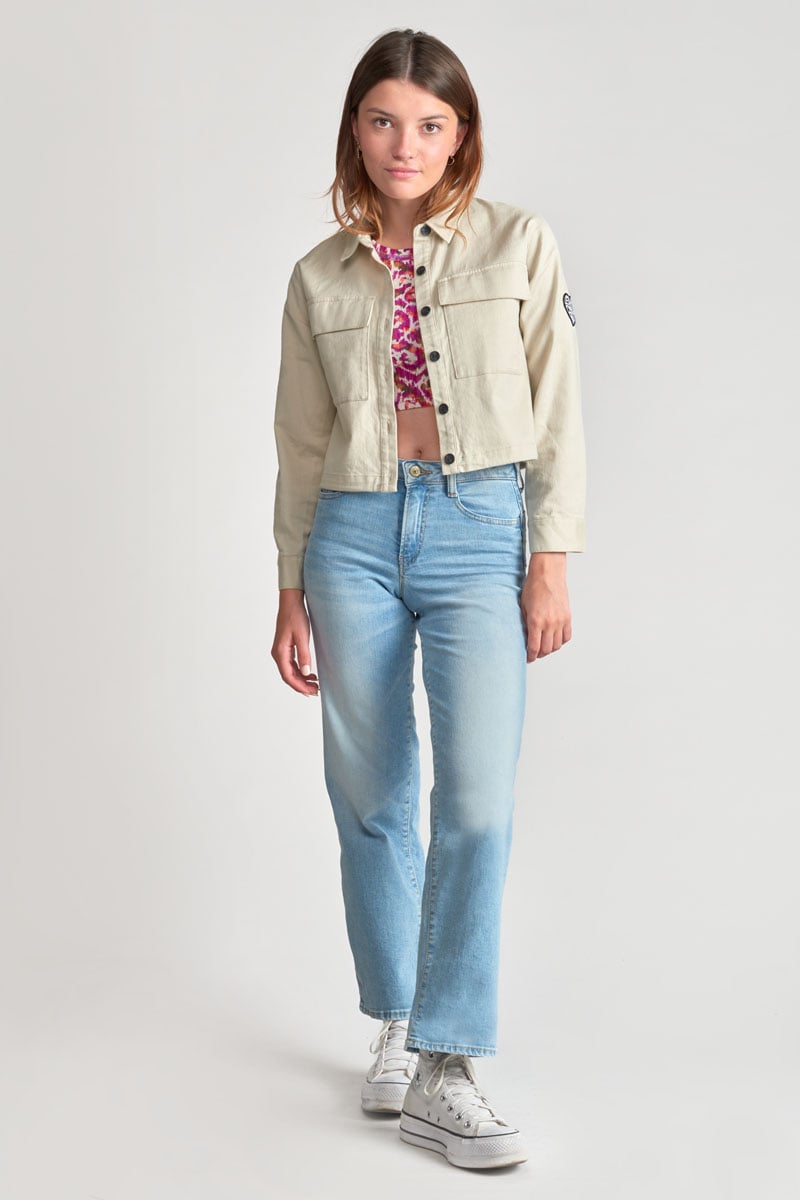 Top court Norigi à motif ethnique