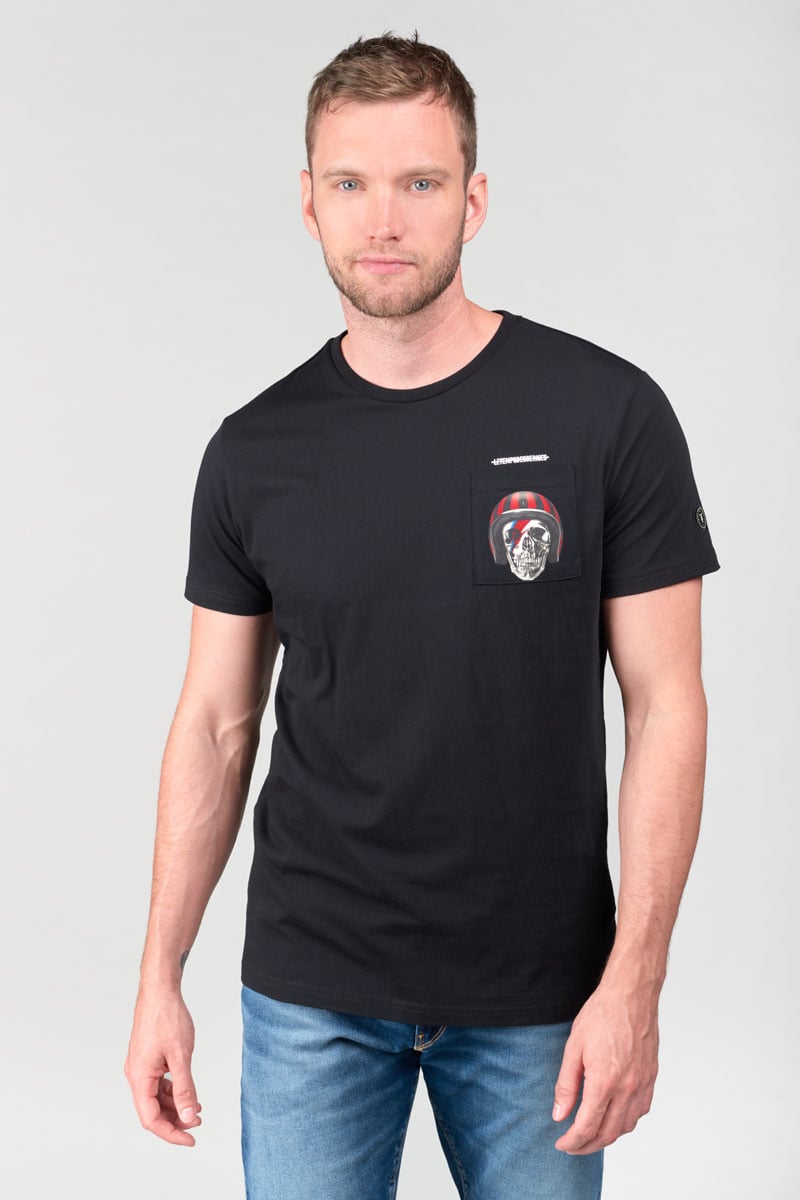 T-shirt Holt noir imprimé