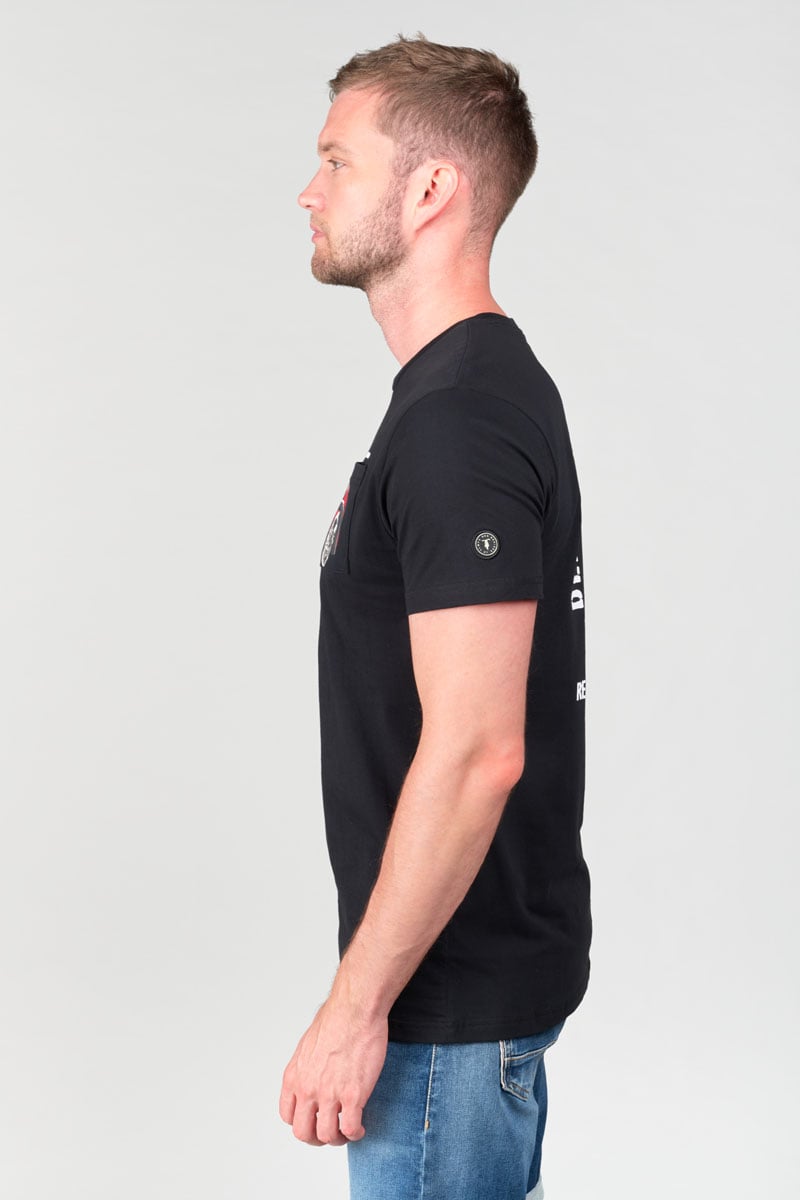 T-shirt Holt noir imprimé
