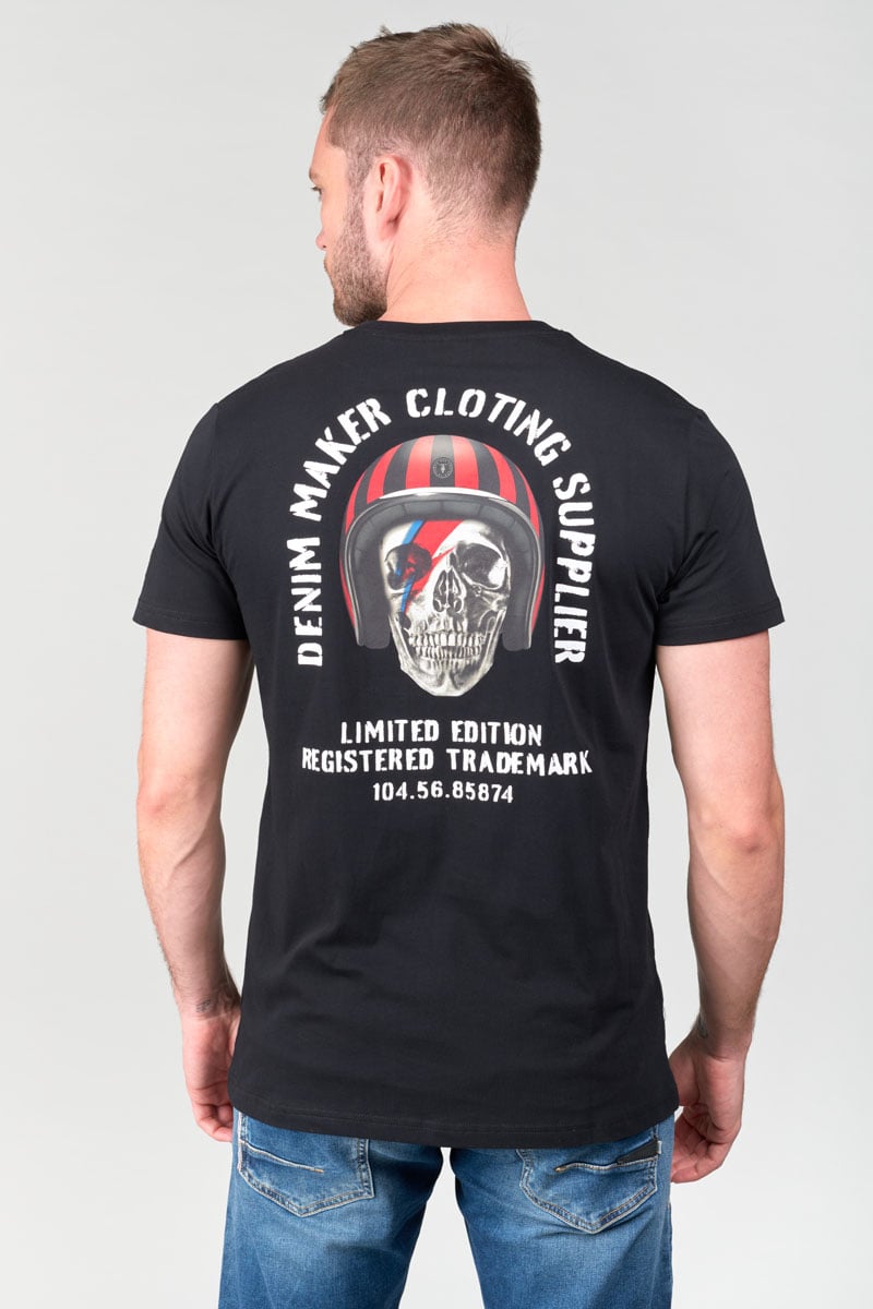 T-shirt Holt noir imprimé