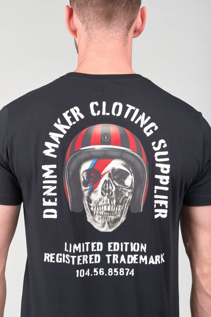 T-shirt Holt noir imprimé