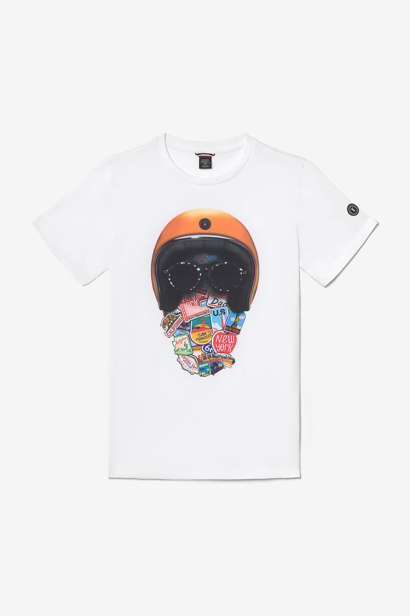 T-shirt Jake blanc imprimé