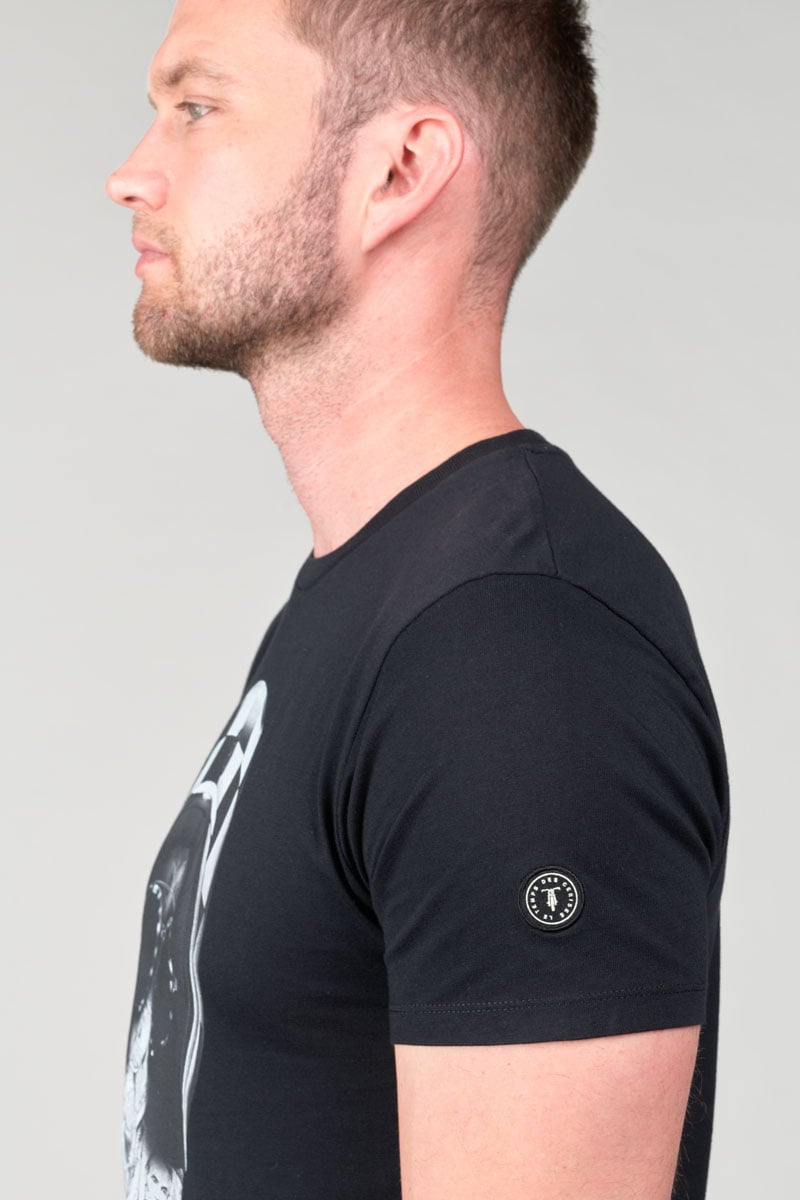 T-shirt Peralta noir imprimé