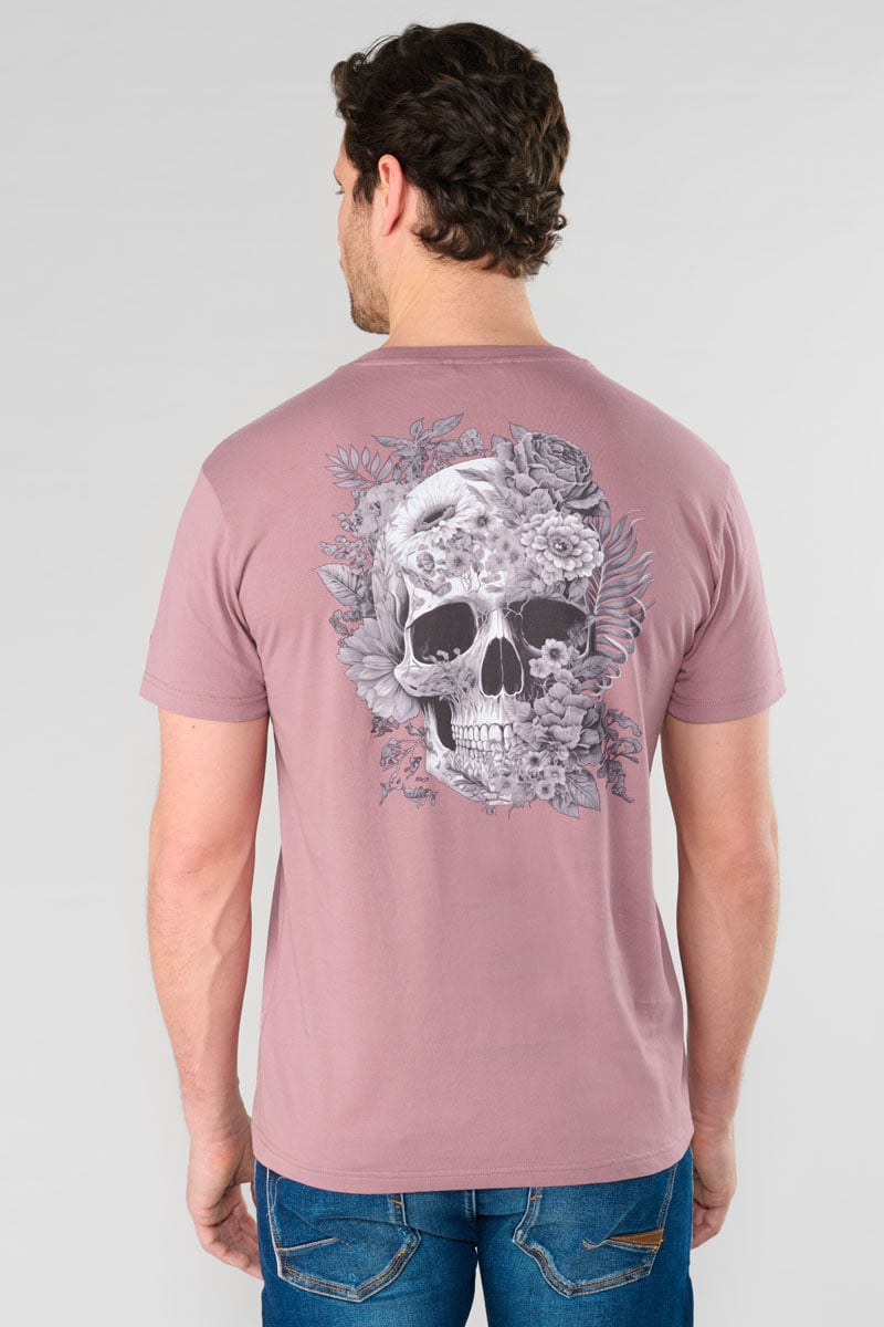 T-shirt Santiago rose imprimé