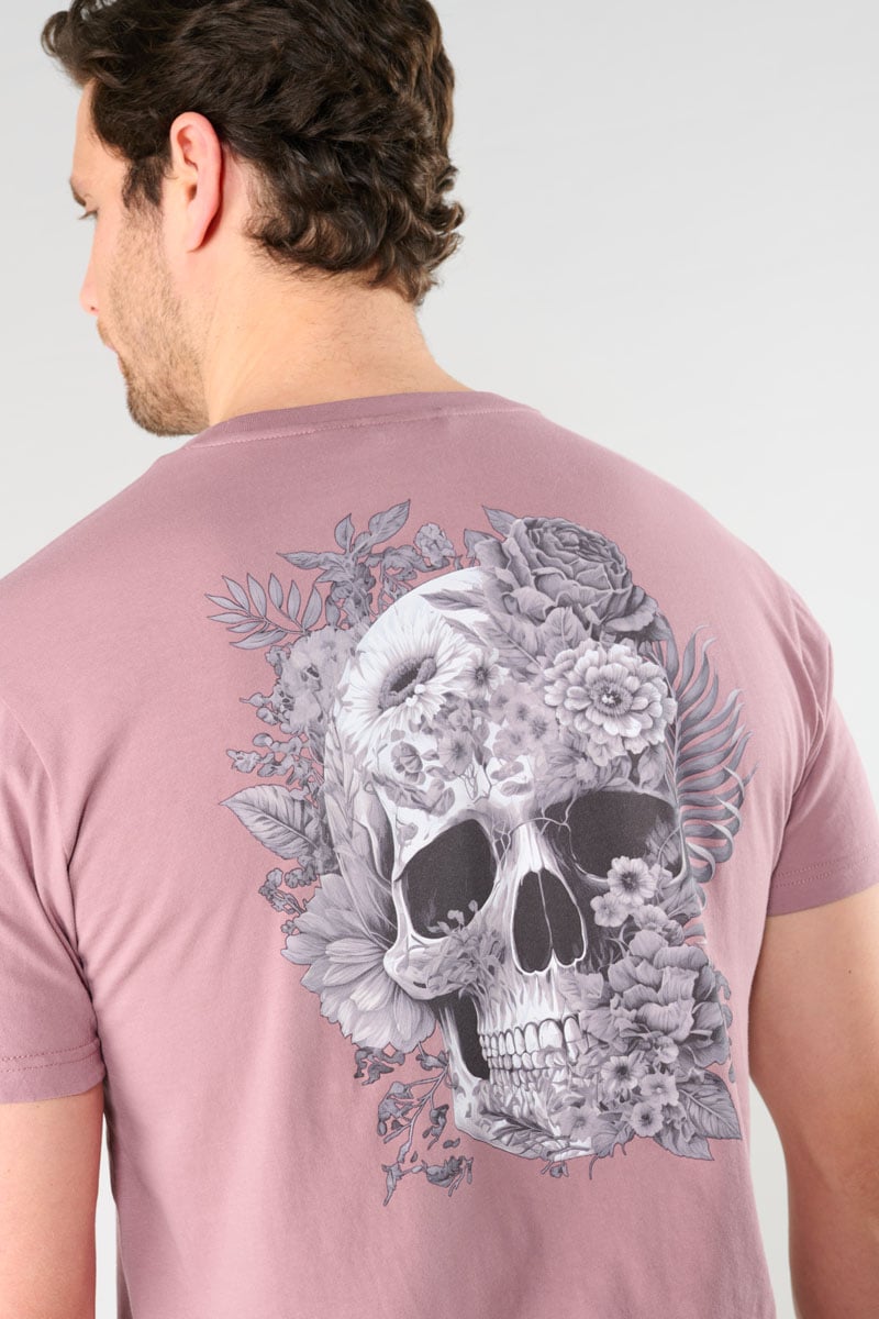T-shirt Santiago rose imprimé