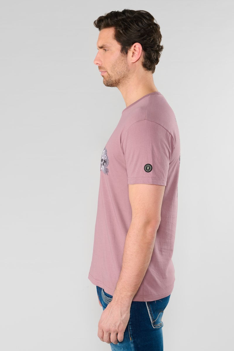 T-shirt Santiago rose imprimé