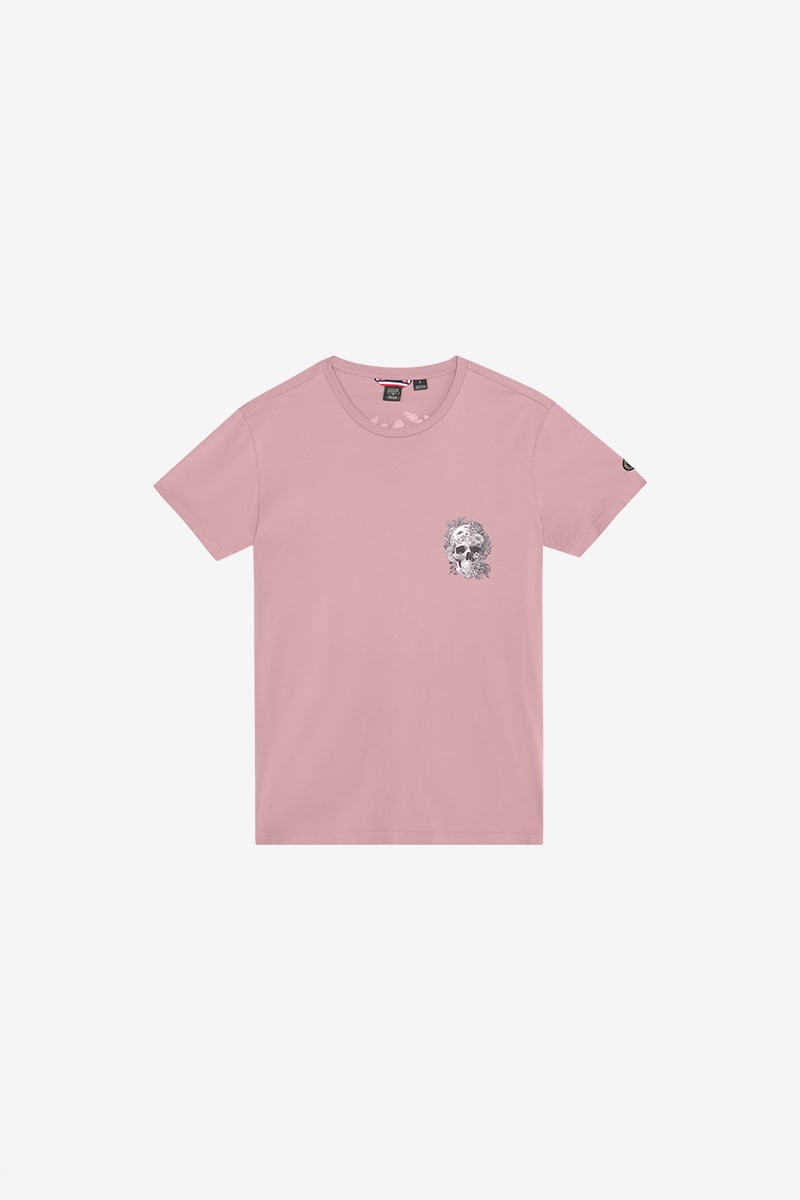 T-shirt Santiago rose imprimé
