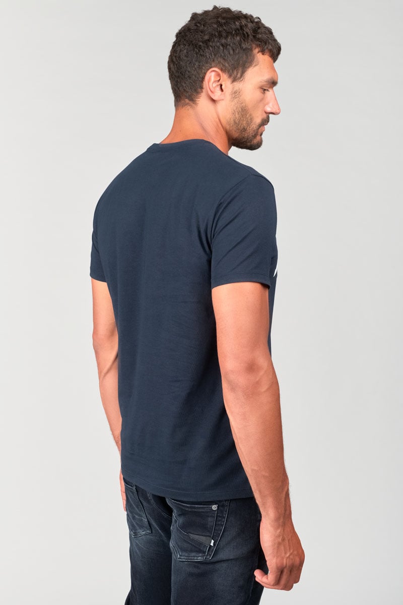 T-shirt Stenley bleu marine imprimé