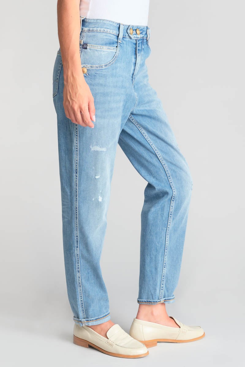 Jeans 400/60 girlfriend Mana taille haute destroy bleu N°5