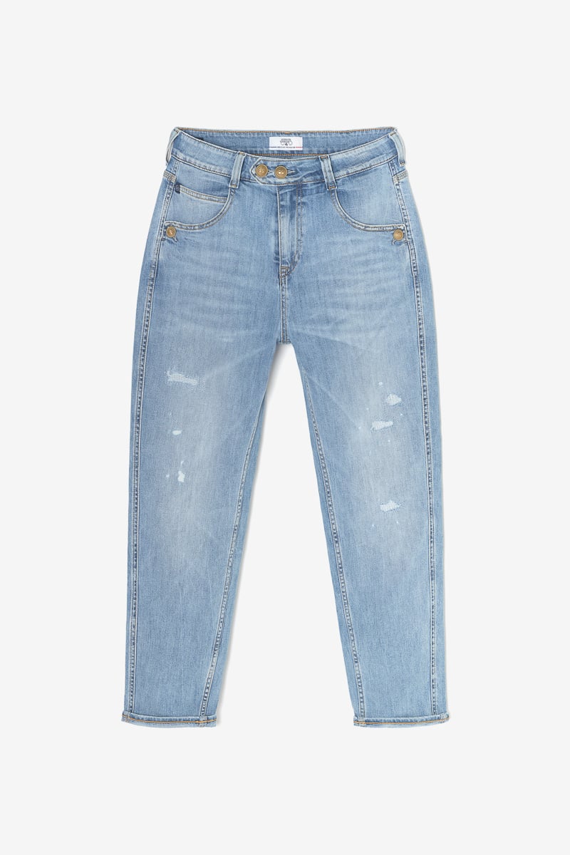 Jeans 400/60 girlfriend Mana taille haute destroy bleu N°5