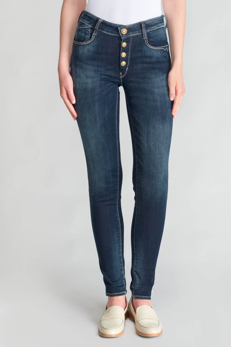 Jeans pulp slim Amel taille haute bleu N°1