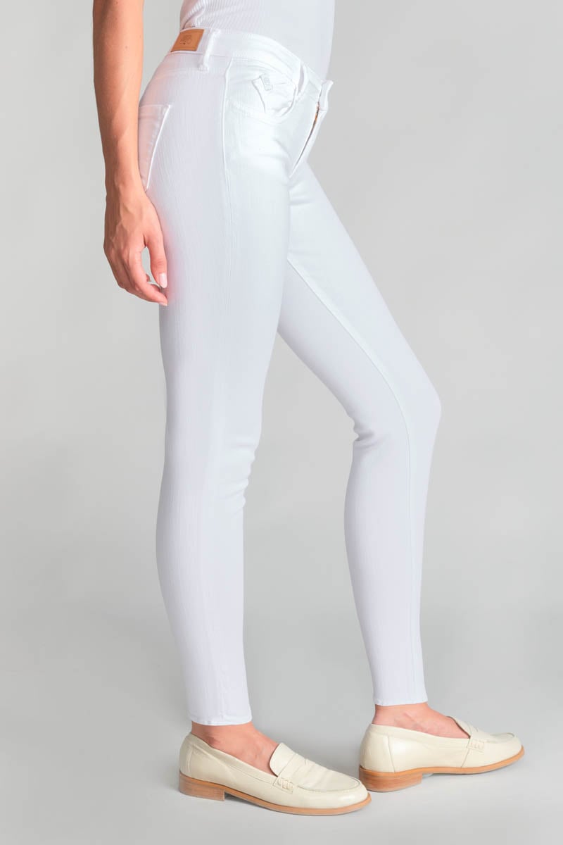 Jeans power skinny 7/8ème blanc 