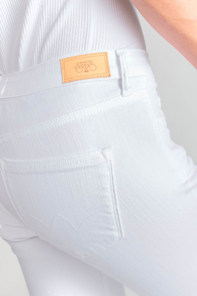 Jeans power skinny 7/8ème blanc 