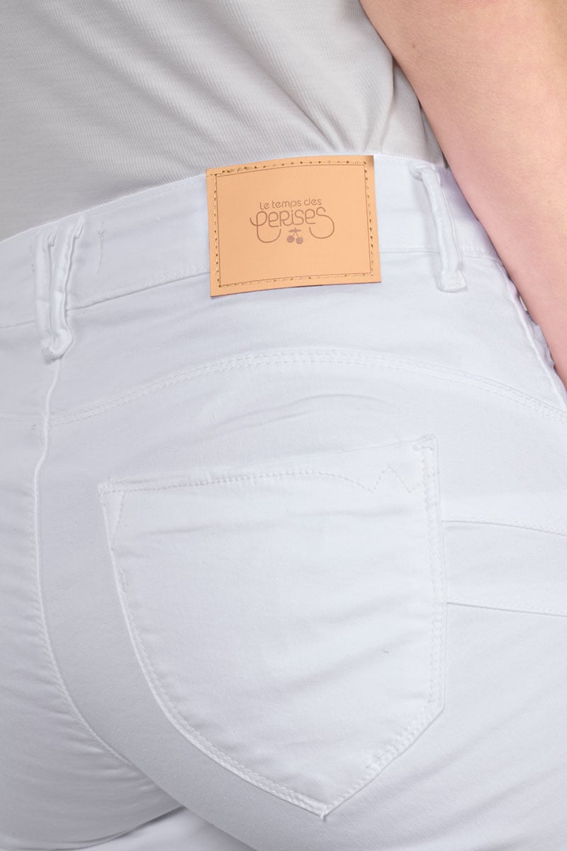 Jeans pulp regular taille haute blanc 