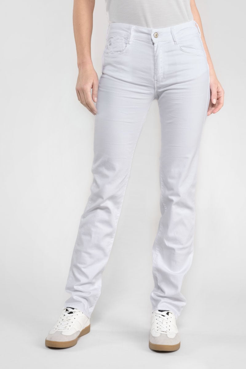 Jeans pulp regular taille haute blanc 