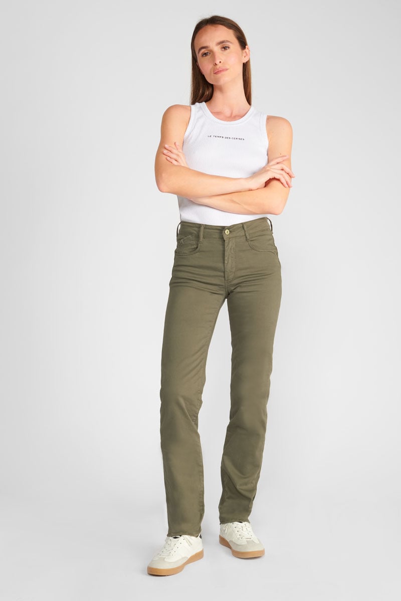 Pulp regular taille haute kaki 