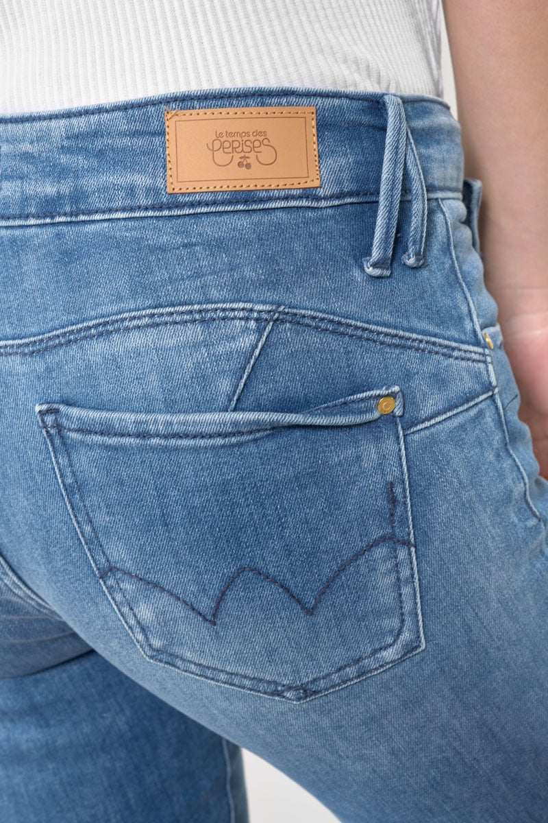 Jeans pulp slim Vigny 7/8ème bleu N°4