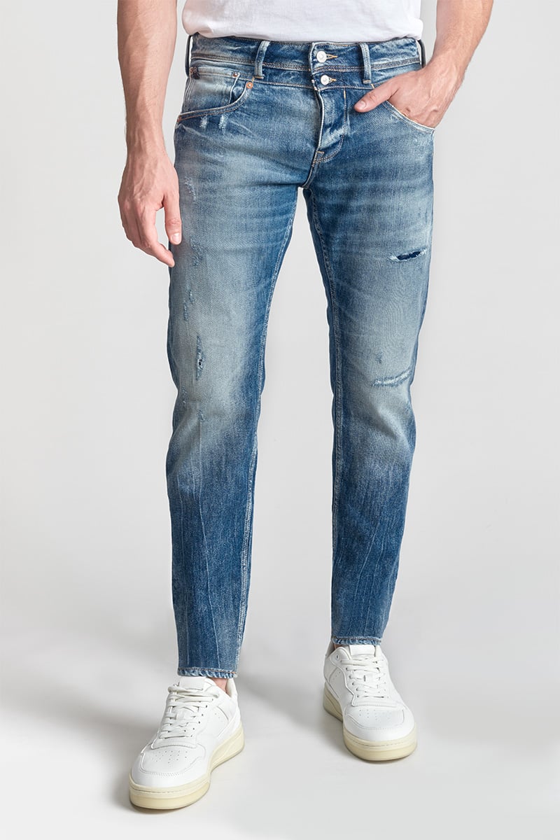Jeans 700/11 adjusted Beny destroy bleu N°4