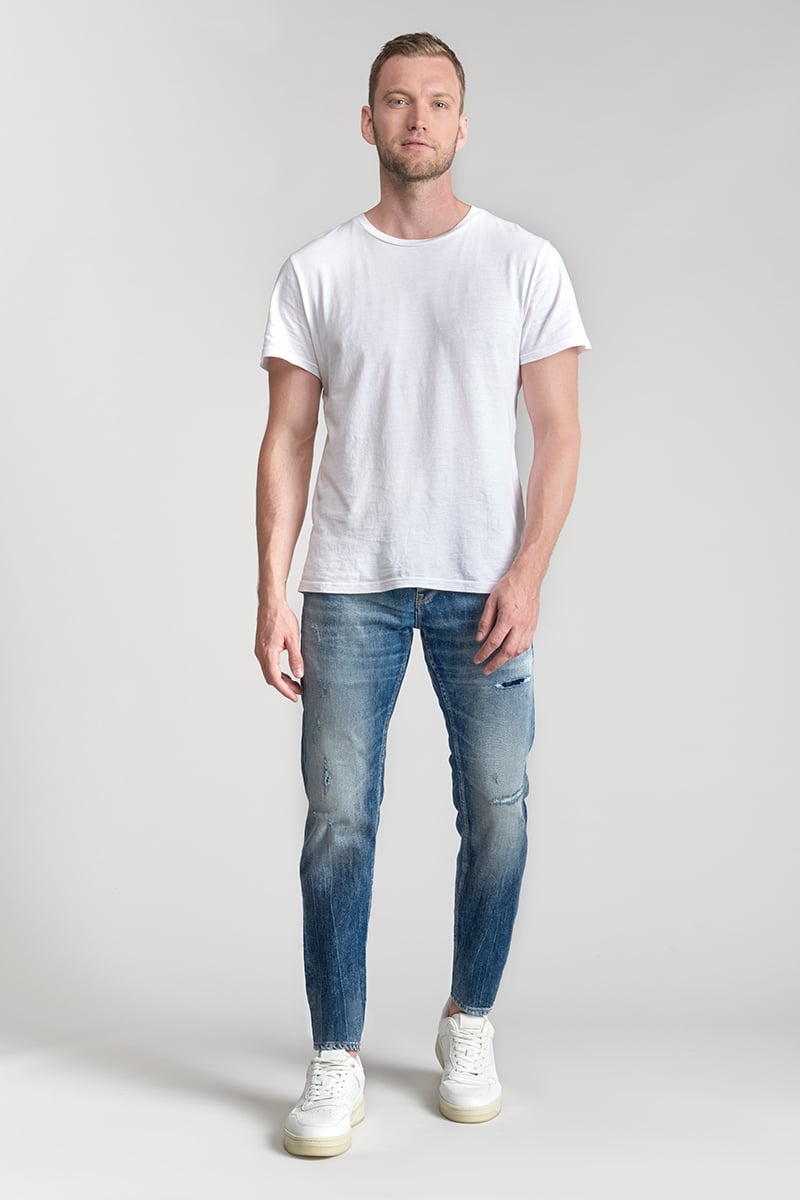Jeans 700/11 adjusted Beny destroy bleu N°4